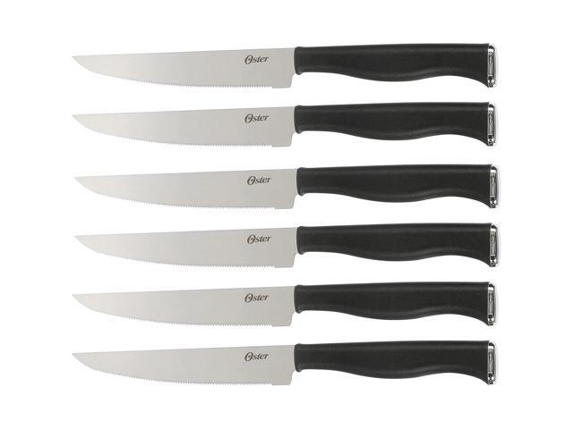 Oster Langmore 15 Piece Stainless Steel Blade Cutlery Set in Black