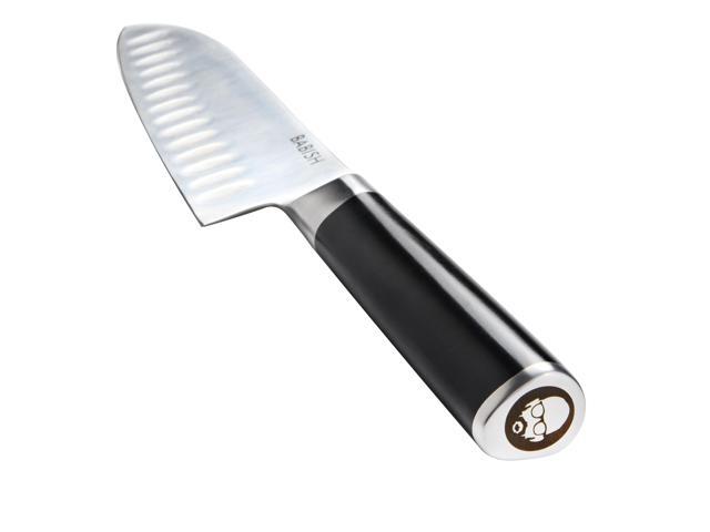 Babish 6.5 Inch High-Carbon Stainless Steel Full Tang Santoku Knife in Black