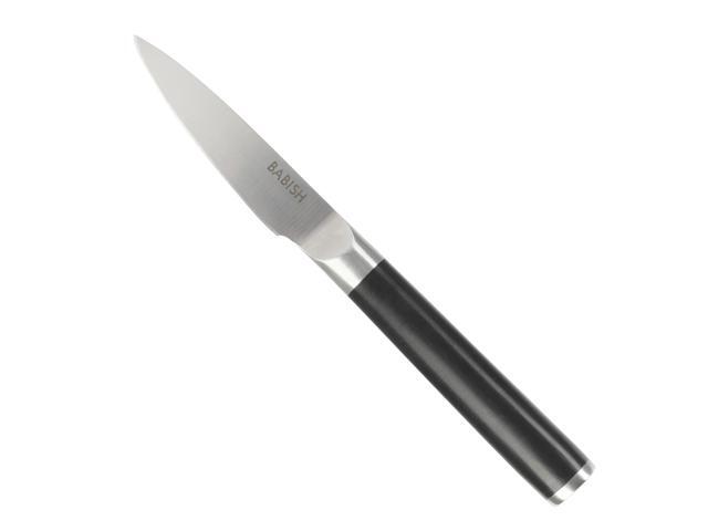 Babish 3.5 Inch High-Carbon Stainless Steel Full Tang Paring Knife in Black