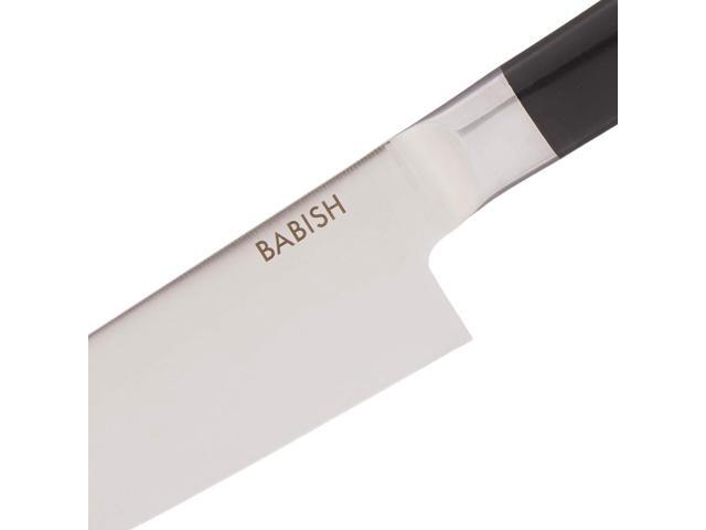 Babish 8 Inch High-Carbon Stainless Steel Full Tang Chef Knife in Black