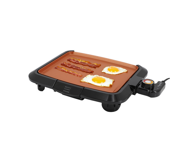 MegaChef 10.63 Inch Electric Grill with Copper Coating