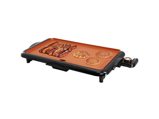 MegaChef 18.89 Inch Electric Grill/Griddle with Copper Coating