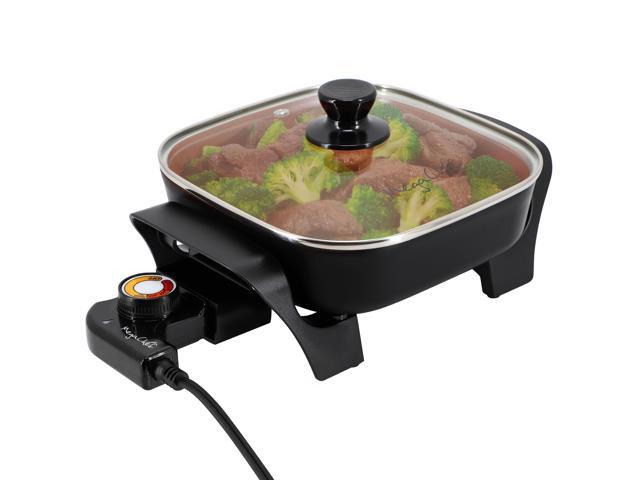 MegaChef 8 Inch Electric Skillet with Copper Coating