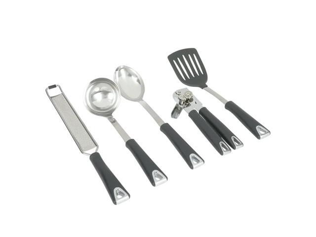 Martha Stewart Everyday 18 Piece Stainless Steel and Wood Assorted Gadget Set