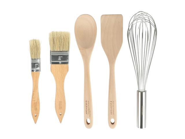 Martha Stewart Everyday 18 Piece Stainless Steel and Wood Assorted Gadget Set