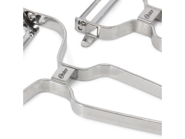 Oster Baldwyn 3 Piece Stainless Steel Lightweight Peeler Set in Silver