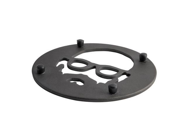 Babish 8 Inch Round Cast Iron Trivet in Black