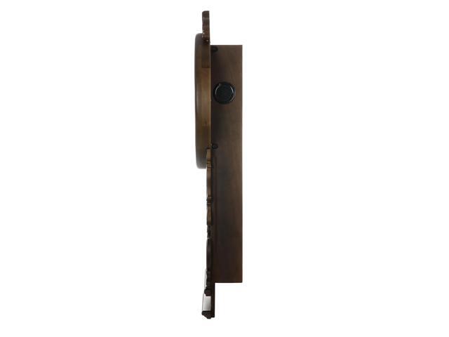 Bedford Clock Collection Chestnut Chiming Pendulum Wall Clock
