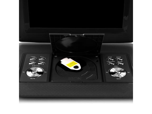 Trexonic 14.1 Inch Portable TV+DVD Player with Swivel TFT-LCD Screen and USB,SD,AV,HDMI Inputs