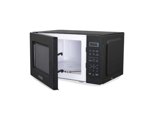 Black and Decker 0.7 Cu Ft LED Digital Microwave Oven in Black with Child Safety Lock