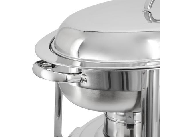 MegaChef 5.8 Quart Stainless Steel Oval Professional Chafing Dish/Food Warmer/Buffet Server Serving Dish