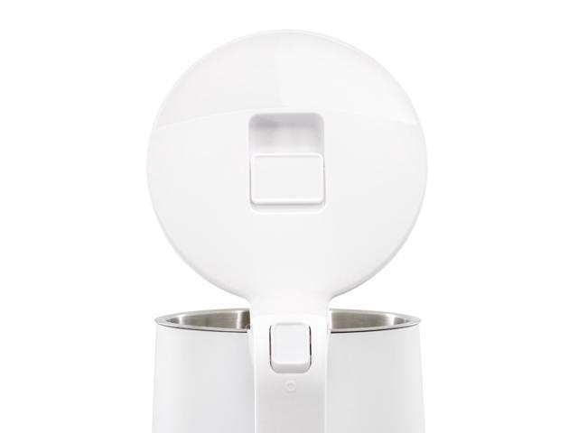 MegaChef White 1.7 Liter Double Wall Stainless Steel Electric Tea Kettle