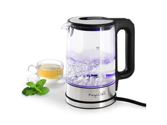 MegaChef 1.7 Liter Glass Electric Tea Kettle