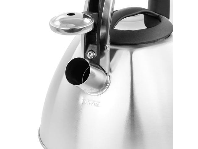 Mr. Coffee 3 Quart Stainless Steel Whistling Tea Kettle 510116485M
