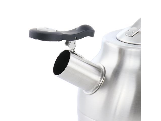 Kenmore Elite 2.3 Quart Stainless Steel Whistling Tea Kettle in Silver 1BB-0132-00005