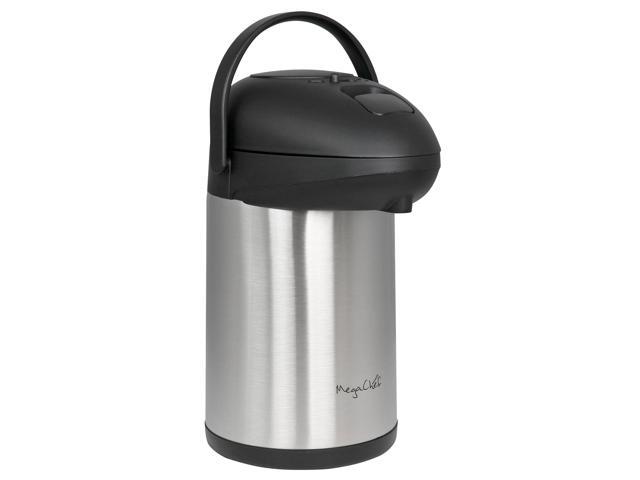 MegaChef 3 Liter Stainless Steel Vacuum Body Pump Cap Air Pot