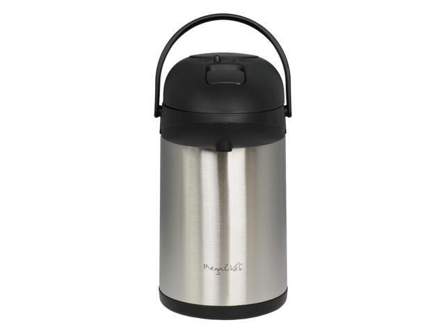 MegaChef 3 Liter Stainless Steel Vacuum Body Pump Cap Air Pot
