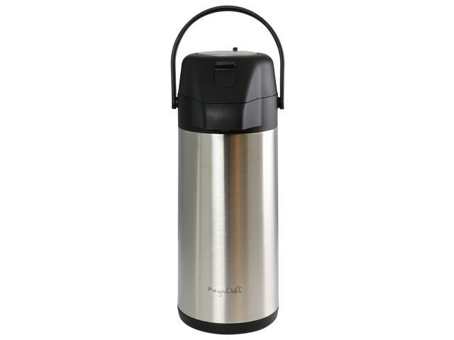 MegaChef 3 Liter Stainless Steel Vacuum Body Pump Cap Air Pot