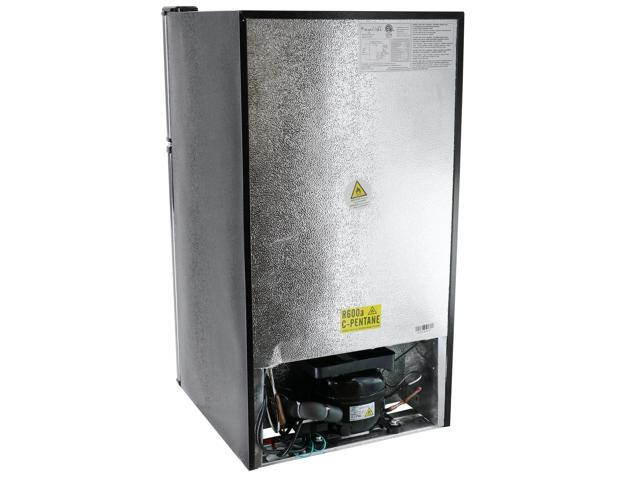 MegaChef 3.2 Cubic Feet 2 Door Refrigerator/Freezer in Stainless Steel
