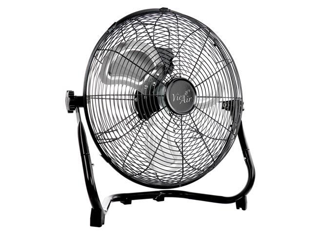 Vie Air 20 Inch Twin Pack Industrial Tilting High Velocity 3 Speed Metal Floor Fan