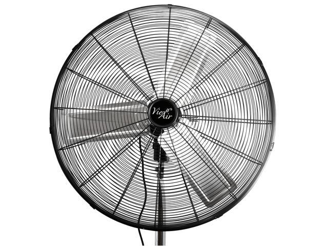 Vie Air 30 Inch Industrial Heavy Duty Pedestal Oscillating Metal Stand Fan
