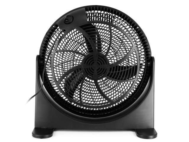 Air Monster 16 Inch Air Circulator 3 Speed Adjustable Angle Floor Fan in Black
