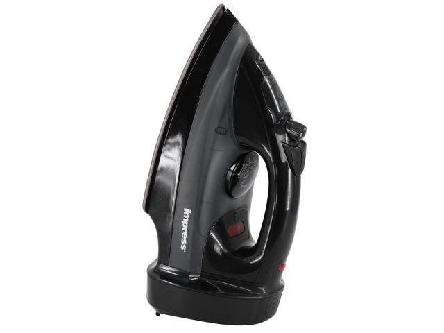 Impress 1200 Watt Cord Winder Garment Iron in Black
