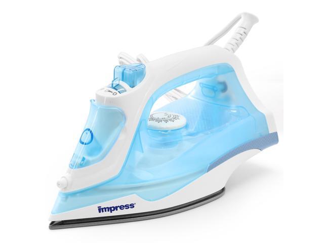 Impress Mid-Sized Spray Steam and Dry Iron in Blue with Nonstick Soleplate