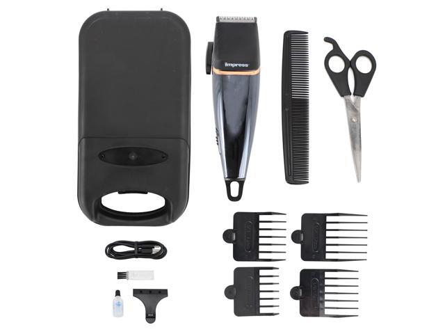 Impress 12 Piece Cordless Rechargeable Hair Cutting Kit with Storage Case
