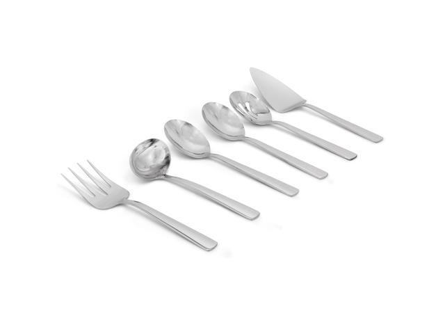 Oster Eastleigh 6 Piece Stainless Steel Hostess Set with Mirror Polish Finish