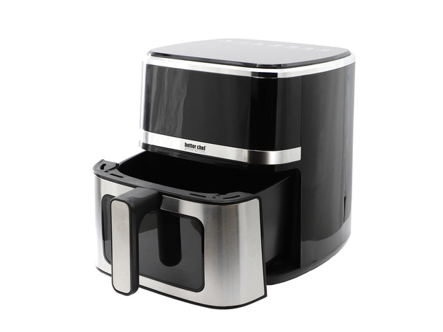 Better Chef 5.3 Quart Digital Display Air Fryer with Touch Controls in Silver