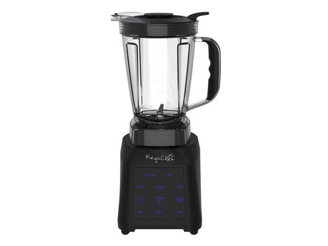 MegaChef 8 Cup 1400W Digital Blender with 5 Cup Food Processor and Two 24 Ounce On-The-Go Cup Combo Set