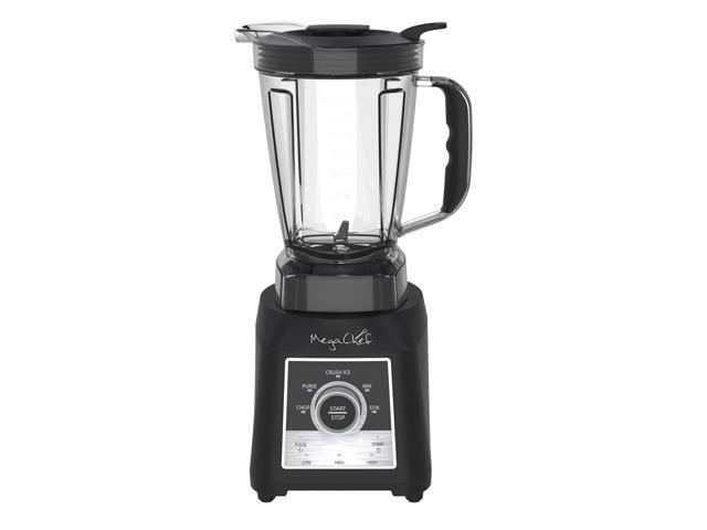 MegaChef 8 Cup Knob Panel Blender with 5 Cup Food Processor and Two 24 Ounce On-The-Go Cup Combo Set