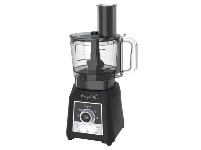 MegaChef 8 Cup Knob Panel Blender with 5 Cup Food Processor and Two 24 Ounce On-The-Go Cup Combo Set