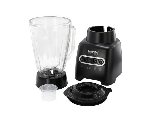 Better Chef 6 Cup 500-Watt Glass Jar 12 Preset Function Blender in Black