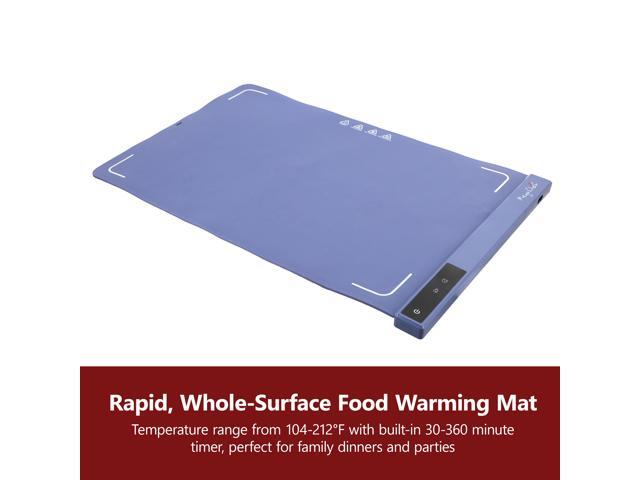 MegaChef 23x15.75 Inch Silicone Warming Mat with Variable Temperature Settings & Digital Display