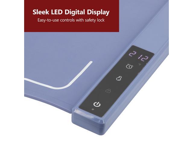MegaChef 23x15.75 Inch Silicone Warming Mat with Variable Temperature Settings & Digital Display