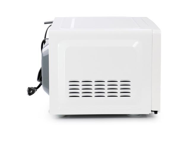 Galanz 0.7 cu ft 700W Countertop Microwave Oven in White with One Touch Express Cooking