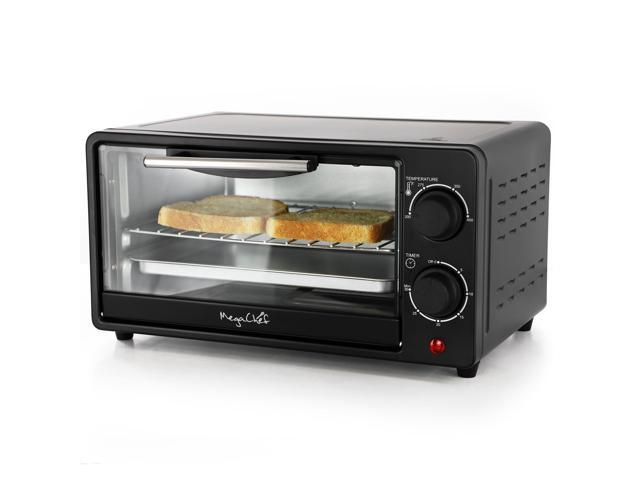 MegaChef 9 Liter Electric Counter Top Toaster Oven in Black