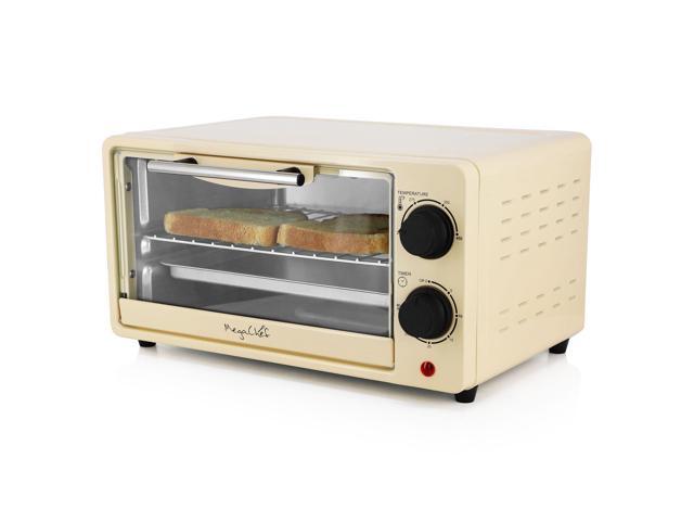 MegaChef 9 Liter Electric Counter Top Toaster Oven in Cream