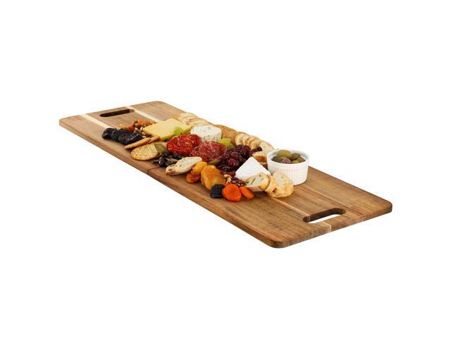 MegaChef 33 x 12 Inch Acacia Wood Folding Charcuterie Serving Board