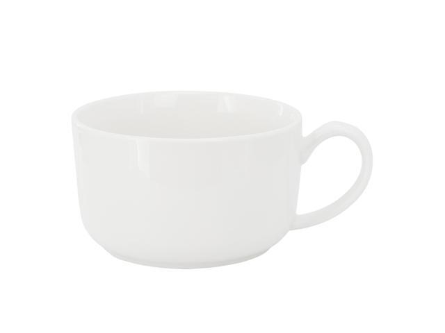 Gibson Home Great Essentials 4 Piece 32.5 Ounce Fine Ceramic Large Latte Mug Set in White