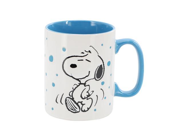 Peanuts Freckled Joy Snoopy 17 Ounce Stoneware Mug Set in Blue