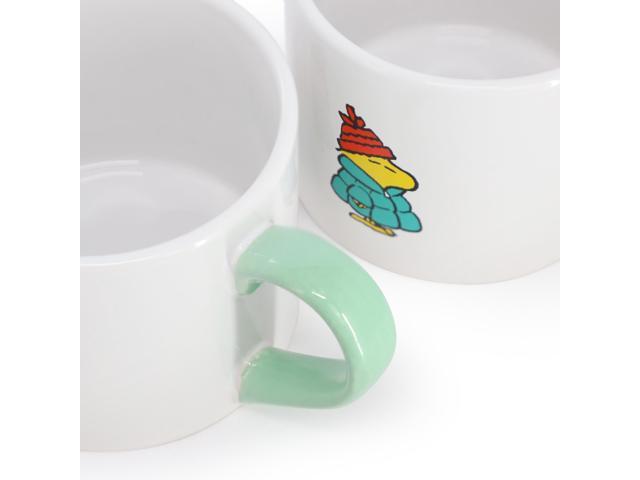 Peanuts All Bundled Up 4 Piece 19 Ounce Stackable Stoneware Mug Set
