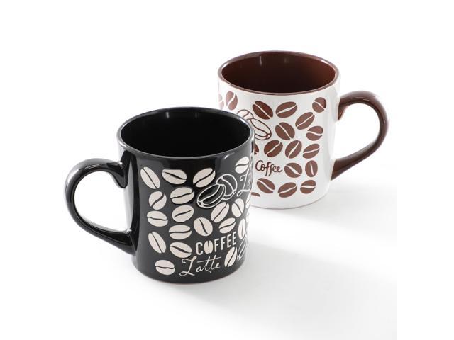 Mr. Coffee Vintage Brew 2 Piece 18 Ounce Stoneware Mug Set