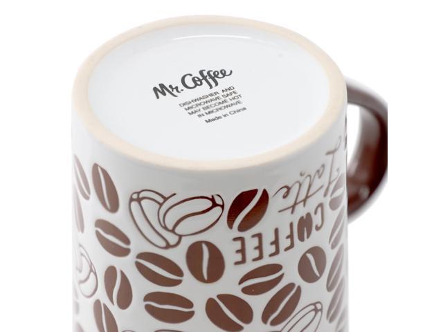 Mr. Coffee Vintage Brew 2 Piece 18 Ounce Stoneware Mug Set