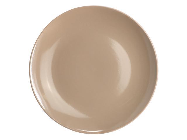 Gibson Home Everyday Plus 12 Piece Stoneware Dinnerware Set in Mocha Brown
