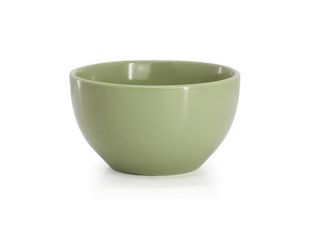 Gibson Home Everyday Plus 12 Piece Stoneware Dinnerware Set in Sage Green