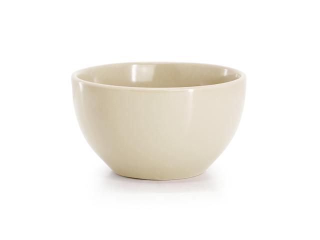 Gibson Home Everyday Plus 12 Piece Stoneware Dinnerware Set in Cream