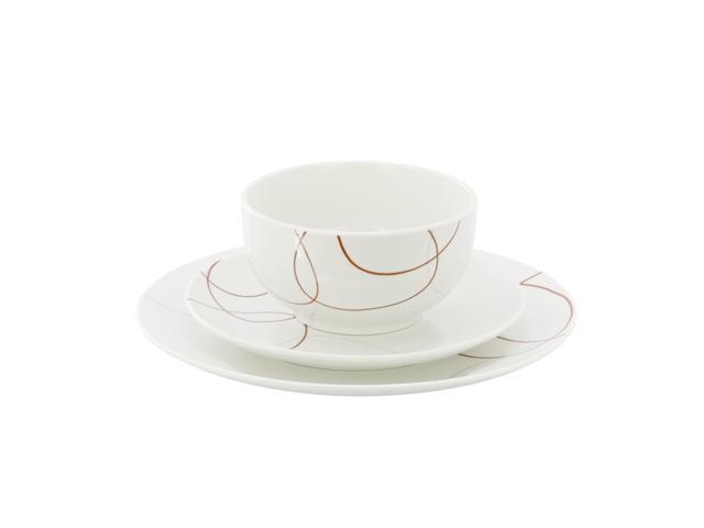 Elama Sydney 12 Piece Porcelain Dinnerware Set, Service for 4